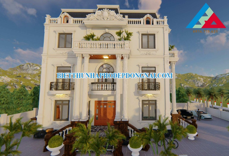 Hình ảnh mẫu biệt thự cổ điển đẹp 2021