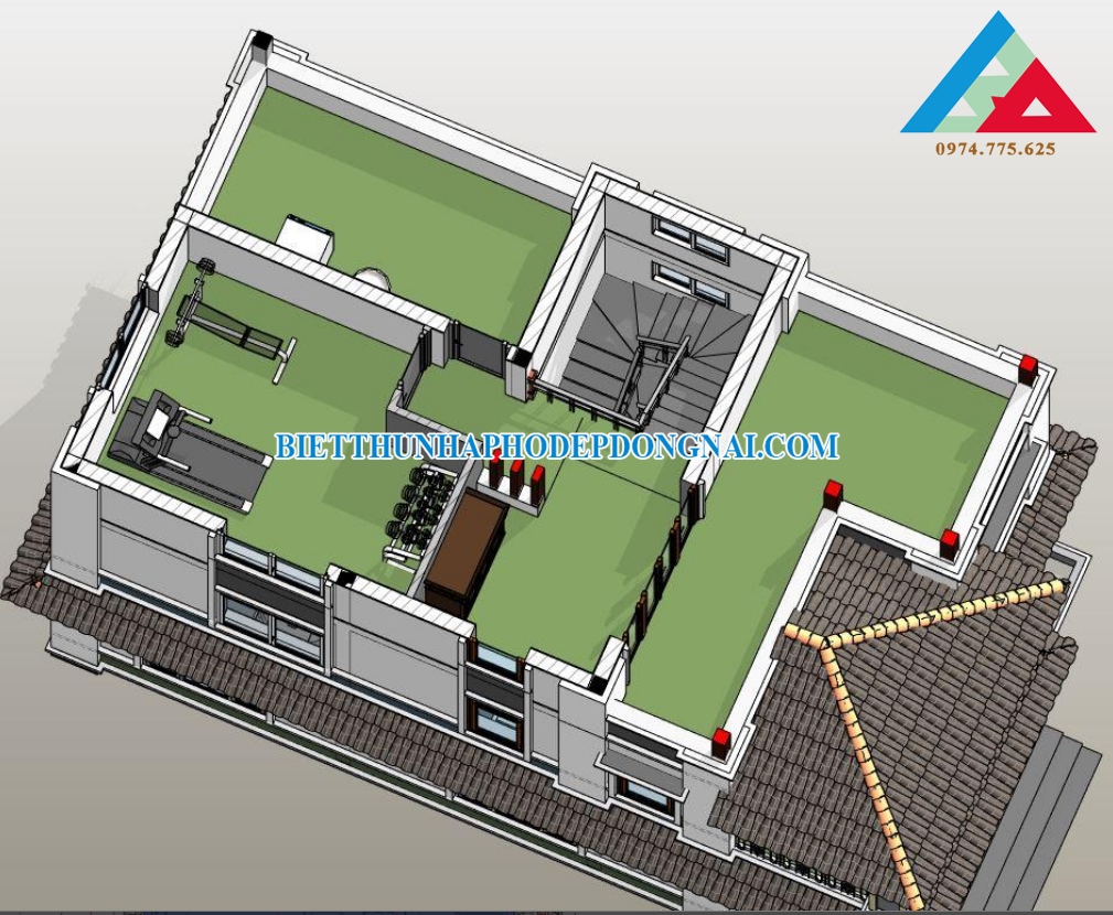 Hình mẫu nhà biệt thự 3 tầng đẹp nhất đi vào lòng người tại Biên Hòa