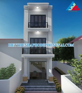 Mẫu nhà phố 3 tầng 4x13