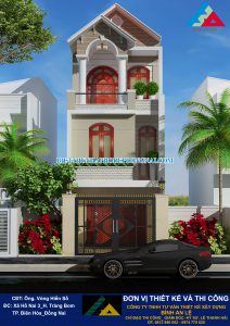 Mẫu nhà phố 1 trệt 2 lầu đẹp