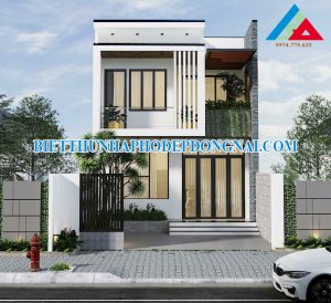 Mẫu nhà phố 2 tầng mặt tiền 7m