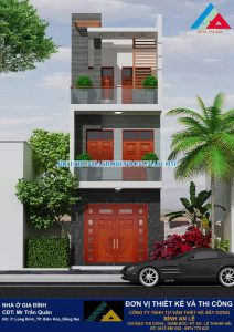 Mẫu nhà phố 3 tầng 5 x 17