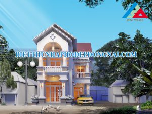 Biệt thự 2 tầng mái thái