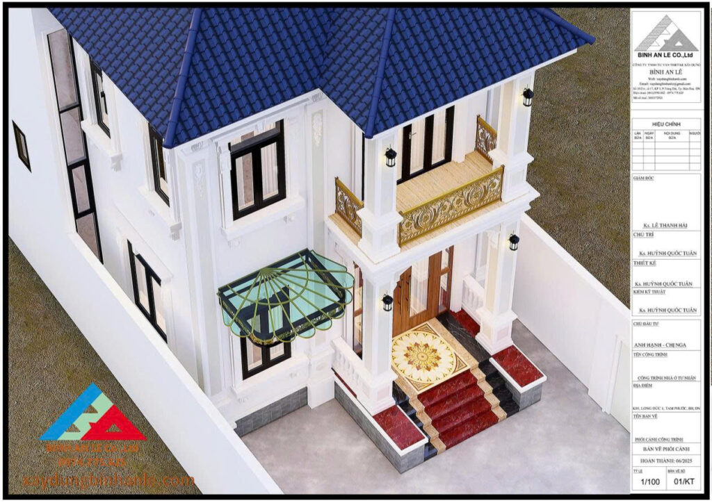 Mẫu Nhà Phố 1 Trệt 1 Lầu  – Vẻ Đẹp Sang Trọng và Hiện Đại