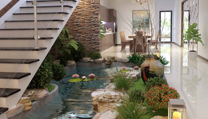 Cách chọn vị trí làm hồ cá cho biệt thự đón tài lộc 3 Nguyên tắc phong thuỷ cần nhớ khi thiết kế và đặt hồ cá