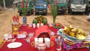 Chi tiết lễ vật cúng động thổ xây nhà