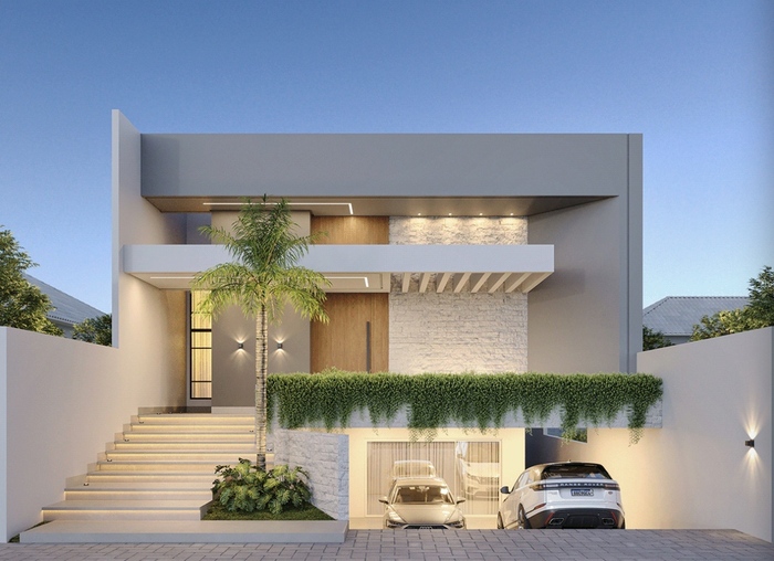 Biệt thự 10x20 có tầng hầm tích hợp làm khu lưu trữ đồ đạc 