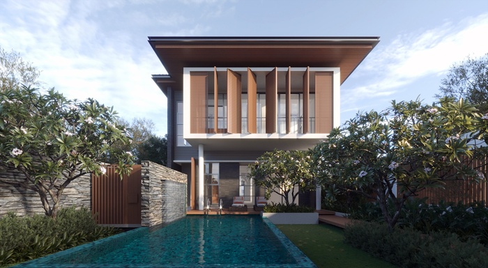 Mẫu biệt thự 10x20 được thiết kế phong cách tân cổ điển sang trọng, tinh tế 