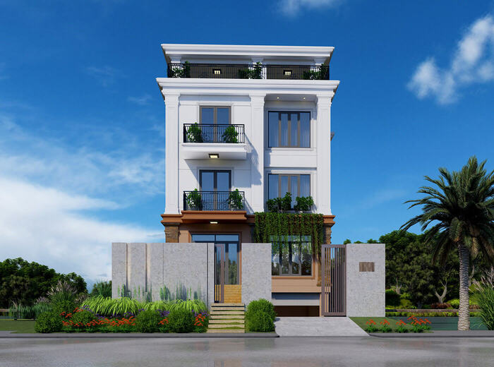 Biệt thự sân vườn 10x20 được thiết kế ấn tượng 