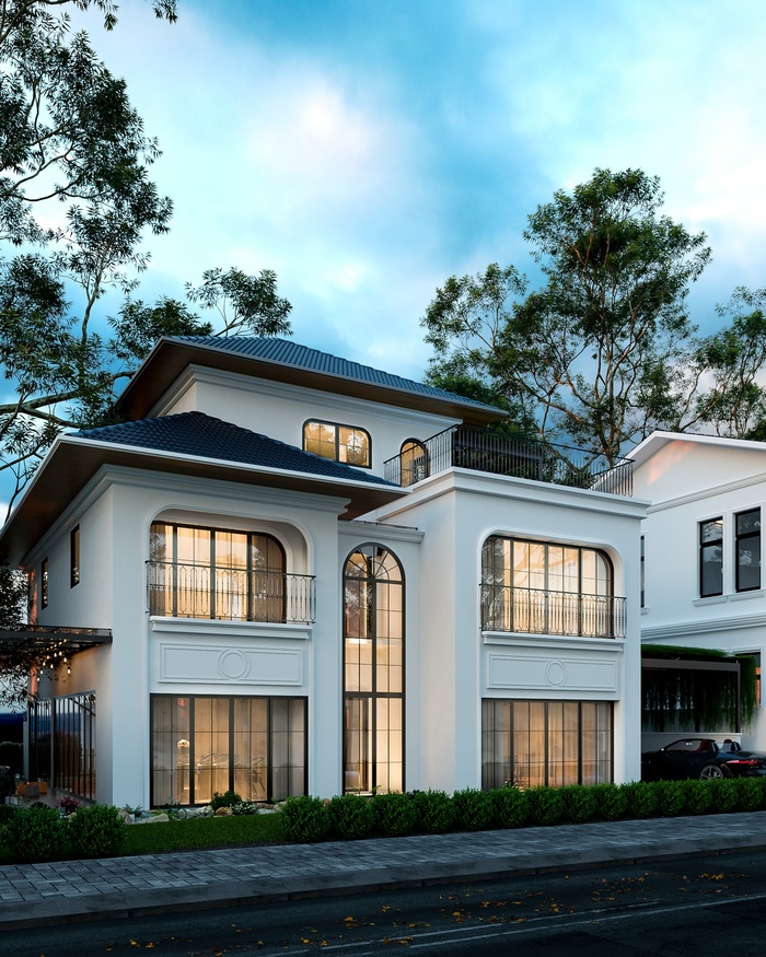 Mái ngói, cấu trúc hình vòm, đường kẻ phào - những đặc trưng không thể thiếu của kiến trúc Indochine