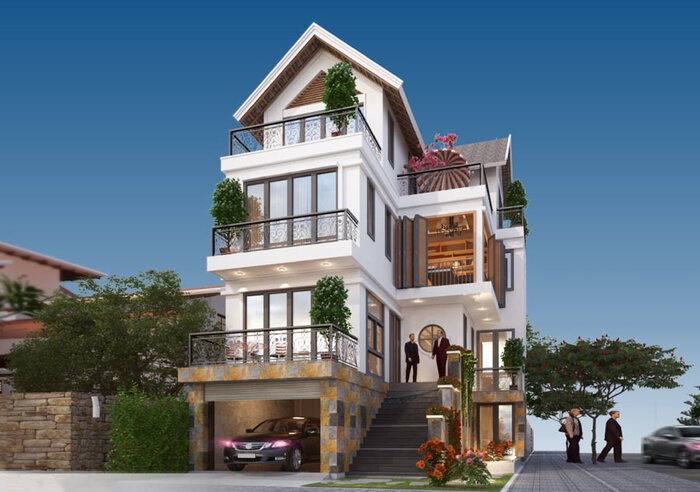 10+ mẫu biệt thự chữ L độc đáo, sang trọng 2026 10 Thiết kế biệt thự có tầng hầm giúp không gian trở nên hiện đại và sang trọng hơn