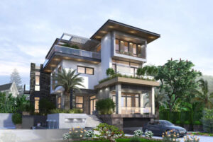 mẫu biệt thự có tầng hầm