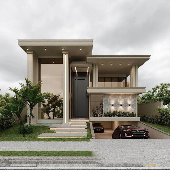 Gợi ý mẫu biệt thự có tầng hầm tiện lợi và hiện đại đẳng cấp 2026 10 Tầng hầm để xe tiện lợi và giúp cho không gian sống thêm hiện đại