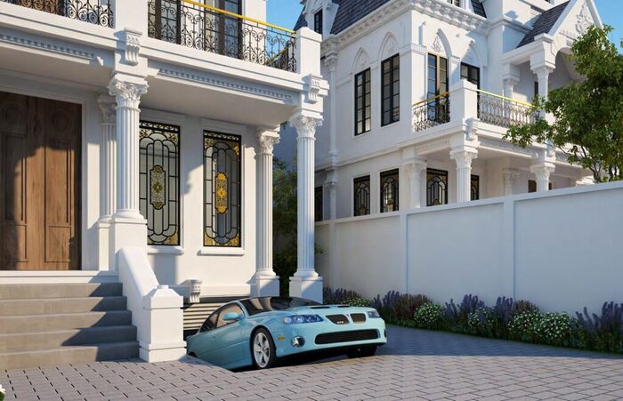 Gợi ý mẫu biệt thự có tầng hầm tiện lợi và hiện đại đẳng cấp 2026 8 Biệt thự có tầng hầm theo phong cách tân cổ điển sang trọng và tinh tế