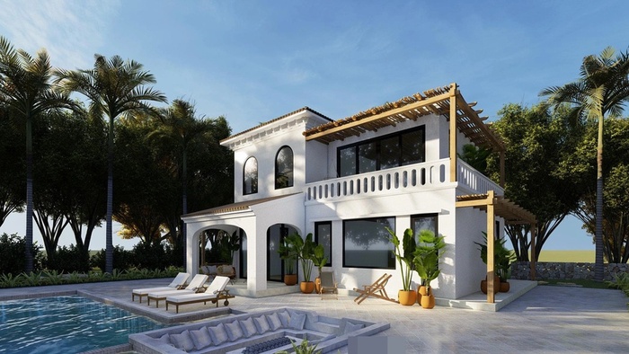 TOP 10+ mẫu biệt thự Địa Trung Hải đẹp đến nao lòng 10 Biệt thự mang đến nét đẹp duyên dáng của miền duyên hải với sắc trắng chủ đạo