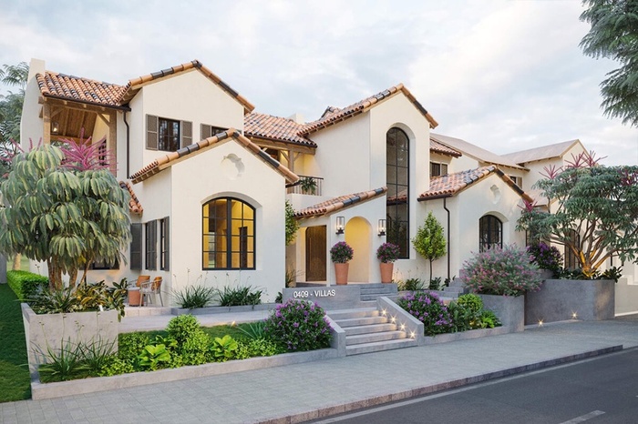TOP 10+ mẫu biệt thự Địa Trung Hải đẹp đến nao lòng 8 Tổng thể kiến trúc biệt thự mang phong cách Địa Trung Hải tinh tế mà ấn tượng