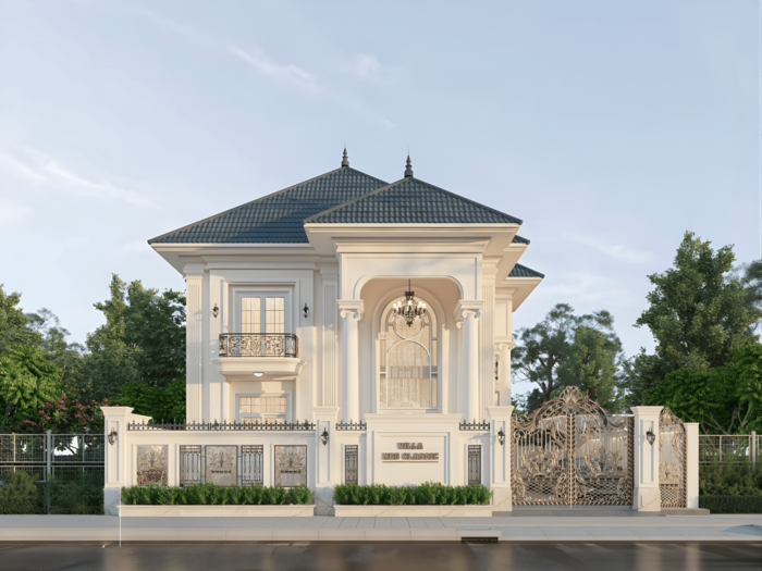 Mẫu biệt thự kiểu Nhật đẹp, hiện đại và ấn tượng số 1 10 Nét thanh nhã, sang trọng kiến trúc kiểu Nhật trên nền biệt thự tân cổ điển