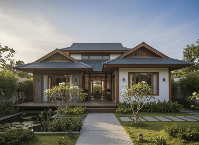 Mẫu biệt thự kiểu Nhật đẹp, hiện đại và ấn tượng số 1 5 Biệt thự mini kiểu Nhật chiếm trọn trái tim gia chủ bởi sự nhỏ gọn, tiện ích nhưng đầy đủ công năng