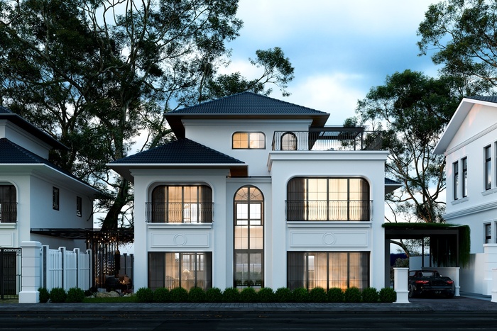 Mẫu biệt thự liền kề mang phong cách Indochine