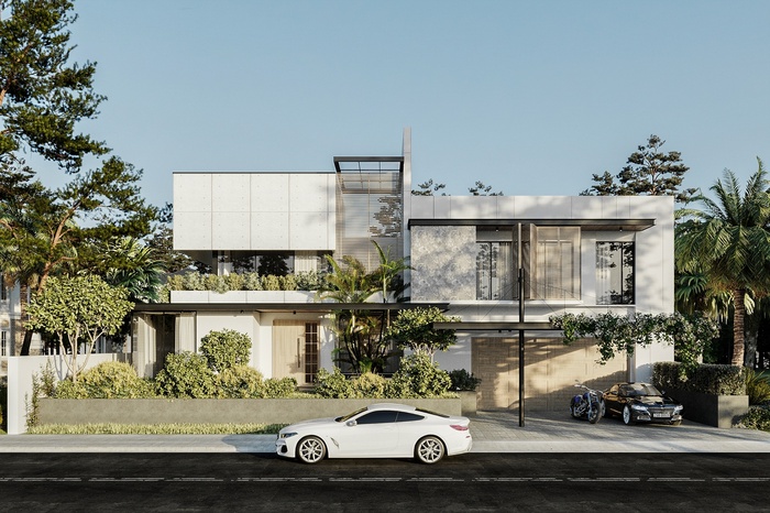 TOP 5+ mẫu biệt thự song lập 3 tầng hiện đại được ưa chuộng 11 Mẫu biệt thự song lập 3 tầng hiện đại có gara để xe tiện lợi