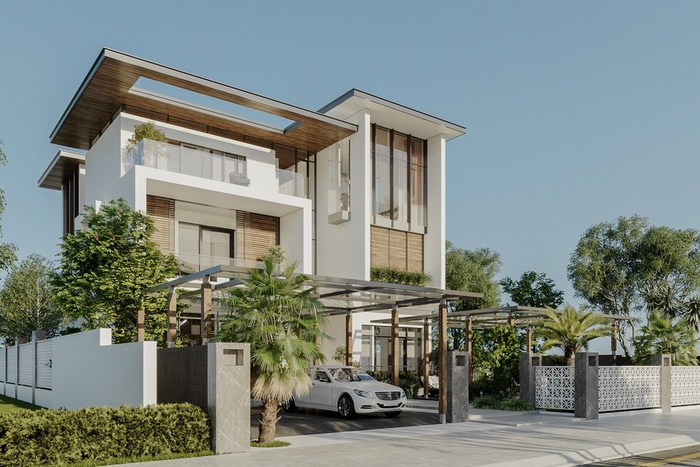 TOP 5+ mẫu biệt thự song lập 3 tầng hiện đại được ưa chuộng 13 Mẫu biệt thự song lập 3 tầng hiện đại có sân vườn