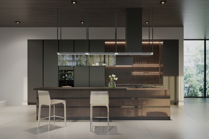 TOP 5+ mẫu biệt thự song lập 3 tầng hiện đại được ưa chuộng 5 Thiết kế bếp khoa học và đầy đủ tiện nghi cho gia chủ