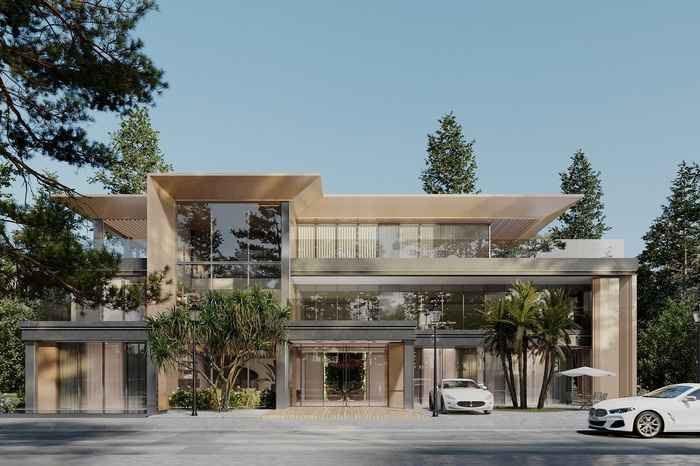 TOP 5+ mẫu biệt thự song lập 3 tầng hiện đại được ưa chuộng 8 Mẫu biệt thự song lập 3 tầng thiết kế mái bằng phá cách