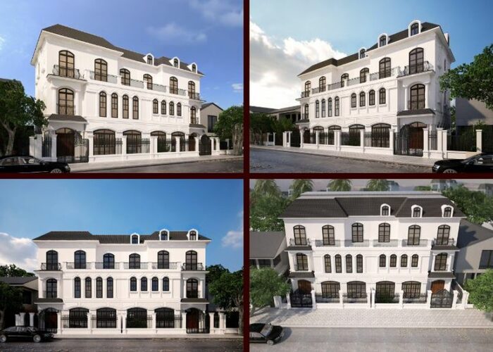 10+ Mẫu biệt thự song lập đẹp và được yêu thích hiện nay 7 Biệt thự song lập 3 tầng hiện đại cuốn hút