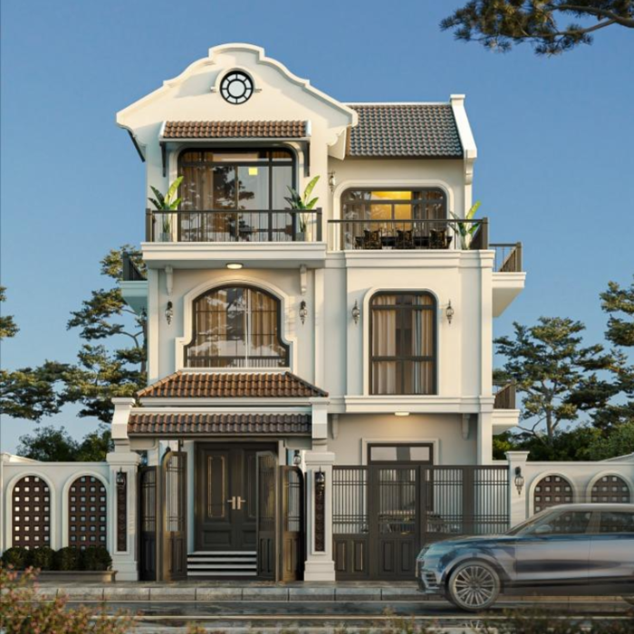 Cửa gỗ biệt thự thiết kế theo phong cách Indochine mang vẻ đẹp hoài cổ 