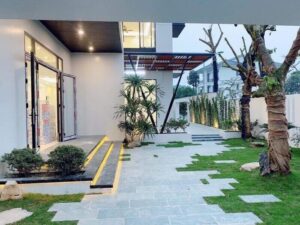 mẫu gạch lát sân biệt thự