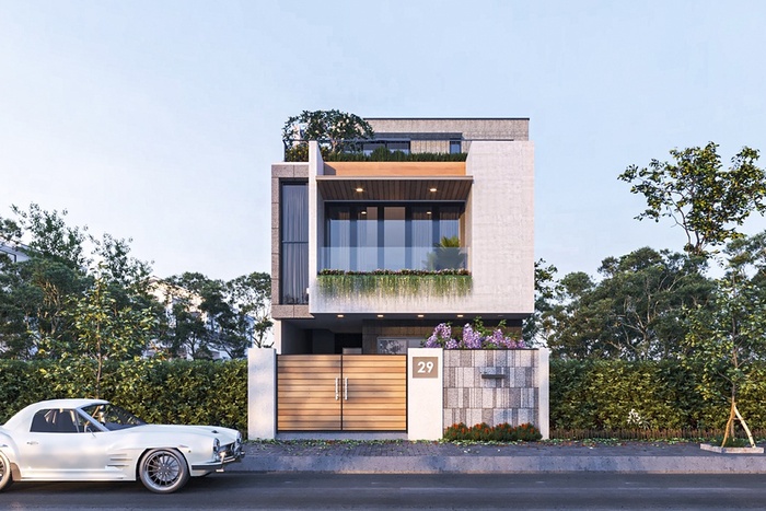 Mẫu hàng rào biệt thự theo phong cách hiện đại mang nét đẹp ngẫu hứng và phá cách