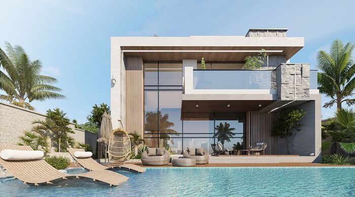 Thiết kế hiện đại và ấn tượng với hình khối bất nguyên tắc 