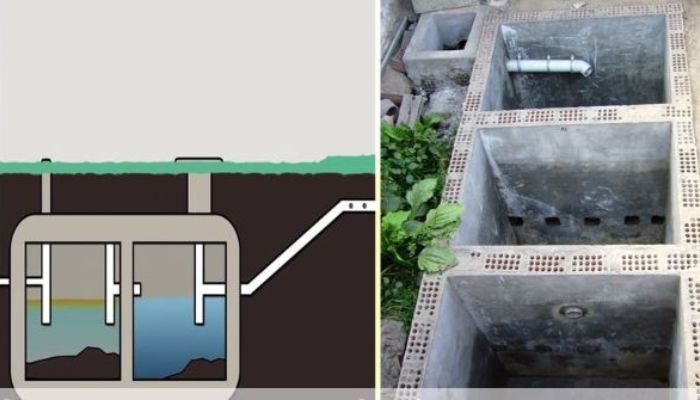 Tránh đặt bể phốt tại các cung xấu