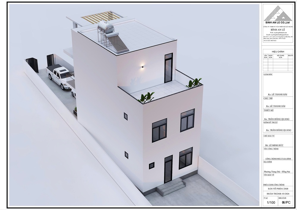 Dự án nhà phố cho gia đình chú Đức ở Trảng Dài