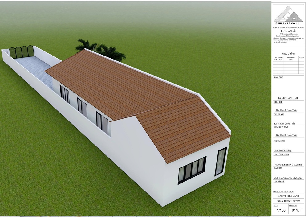 Dự án nhà ở của gia đình anh Hùng - Vĩnh Cửu, Đồng Nai