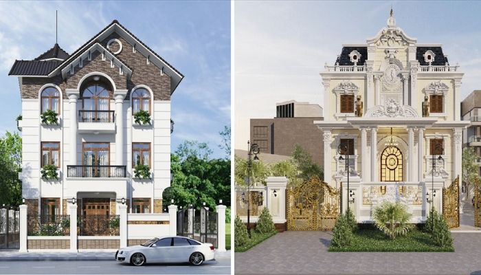Giá xây biệt thự tân cổ điển trọn gói và lưu ý quan trọng 2 Thi công biệt thự tân cổ điển trọn gói