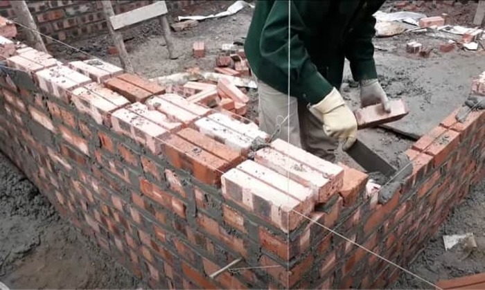 Nắm bắt kỹ thuật xây tường gạch đảm bảo đúng nguyên tắc 3 Khi thực hiện mạch vữa xây tường cần phải đảm bảo đúng kỹ thuật