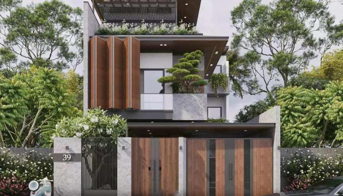 Mẫu biệt thự chữ L