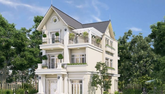 Mẫu biệt thự mái Nhật