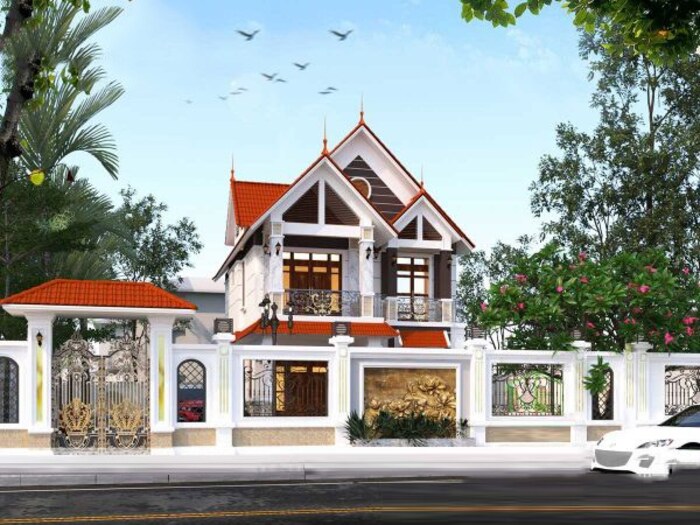 Biệt thự 2 tầng 5 phòng ngủ xa hoa và lộng lẫy