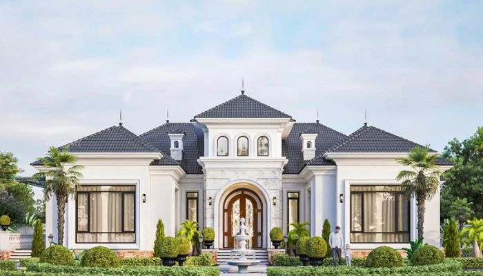 Biệt thự sân vườn phong cách Châu Âu