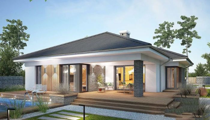 Mẫu biệt thự 1 tầng 400m2