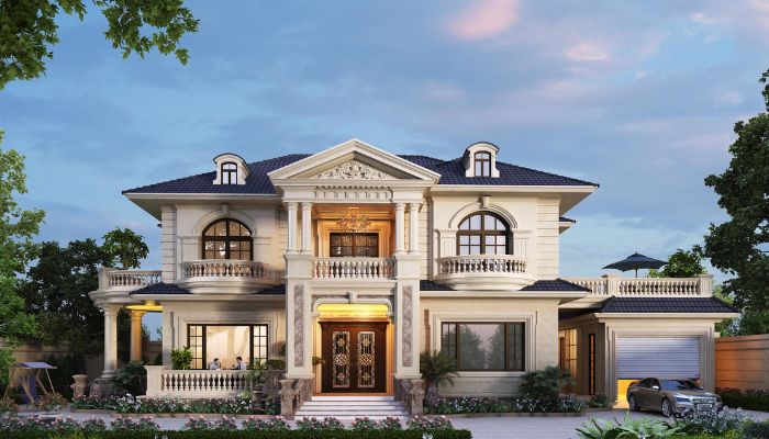 Mẫu biệt thự phong cách cổ điển