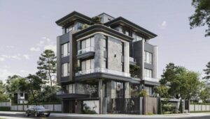 Mẫu biệt thự 5 tầng hiện đại hợp xu hướng hiện nay