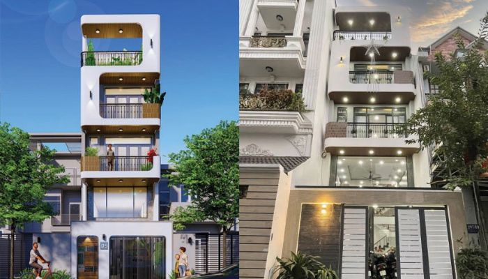 Biệt thự 5 tầng có tầng hầm và thang máy