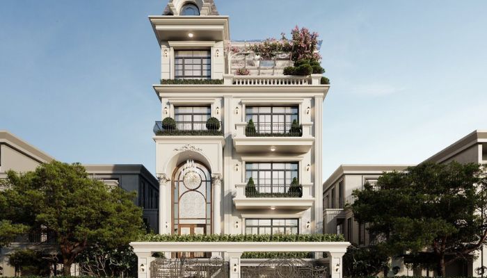 Biệt thự 5 tầng phong cách minimalism