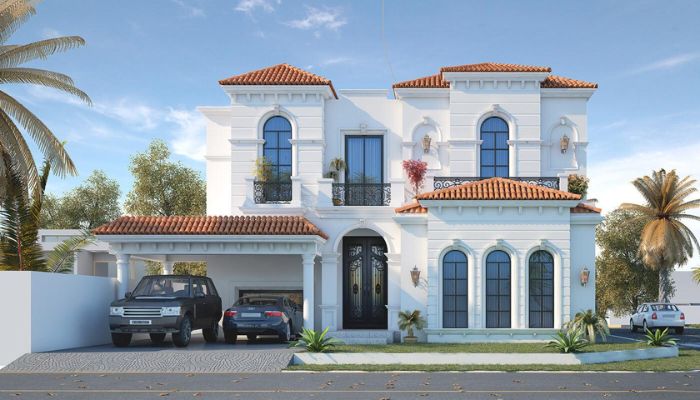 Biệt thự 500m2 phong cách Địa Trung Hải
