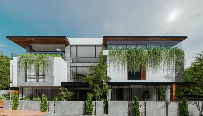 Biệt thự phong cách tropical modern