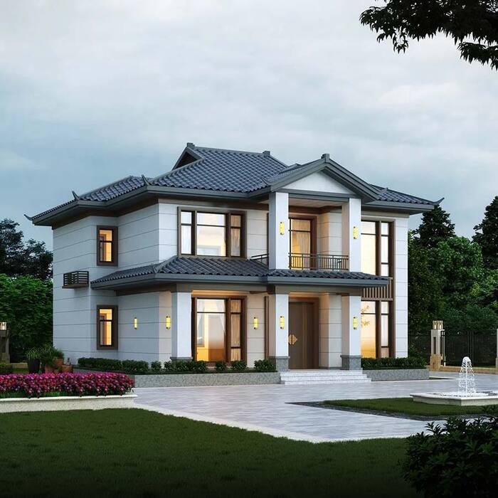 Mẫu biệt thự Trung Quốc mang phong cách hiện đại 