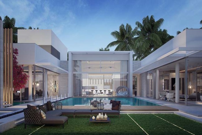 Biệt thự chữ U nhà vườn kết hợp với hồ bơi ngay trước nhà